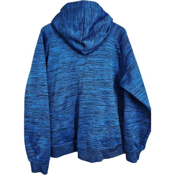 AKADEMIKS Space Dye Zip Up Hoodie XL Fleece Lined Hooded Sweatshirt Zip Front - Picture 2 of 5